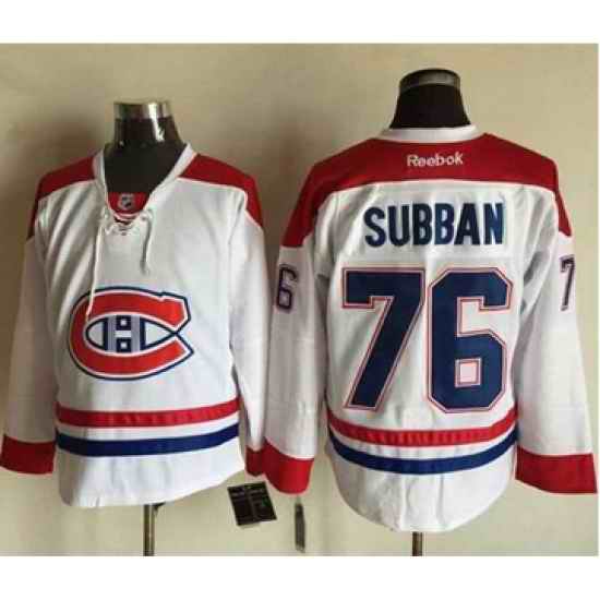 Montreal Canadiens #76 PK Subban Stitched White NHL Jersey